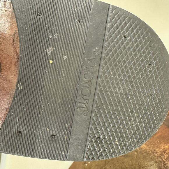 Johnston & Murphy Brown Leather Lace Up Almond Toe Dress Shoes Made In Italy 10M - Picture 14 of 14